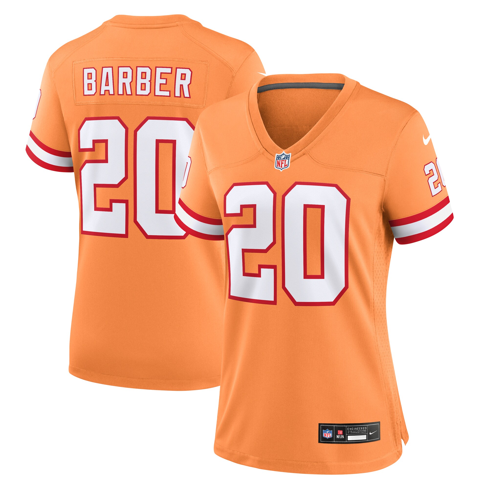 Ronde Barber Tampa Bay Buccaneers Nike Women’s Throwback Game Jersey – Orange