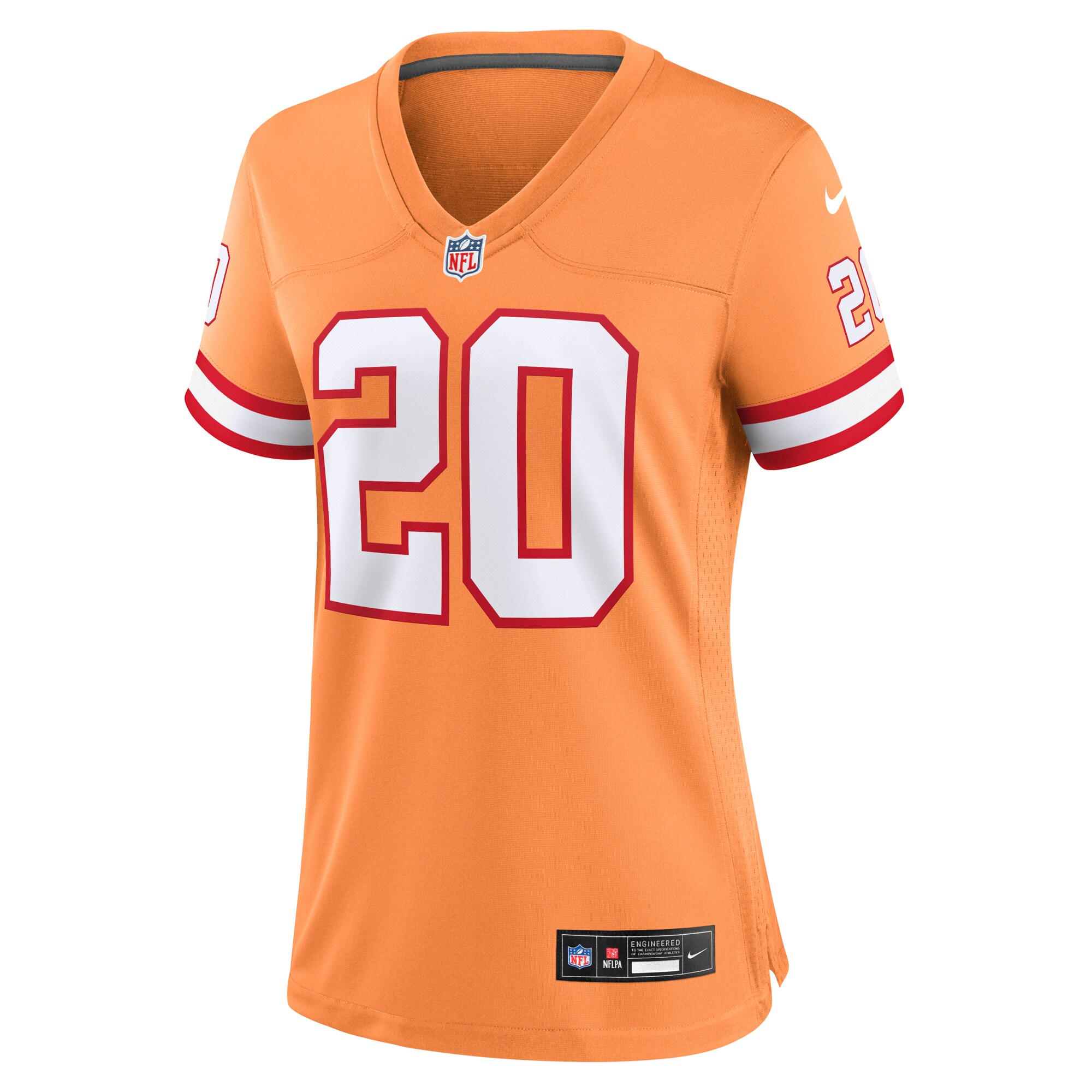 Ronde Barber Tampa Bay Buccaneers Nike Women’s Throwback Game Jersey – Orange - Image 2