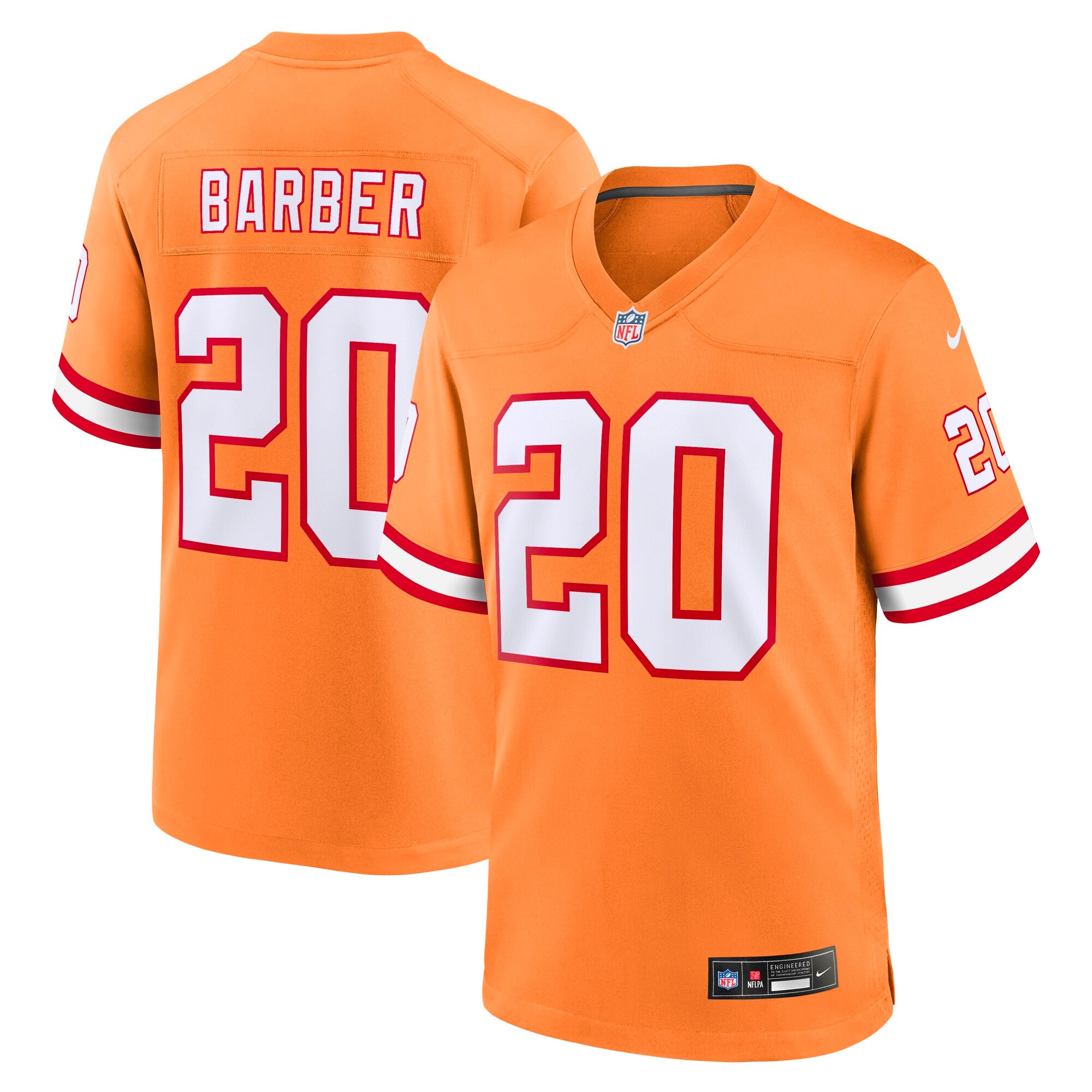 Ronde Barber Tampa Bay Buccaneers Nike Youth Retired Player Game Jersey – Orange
