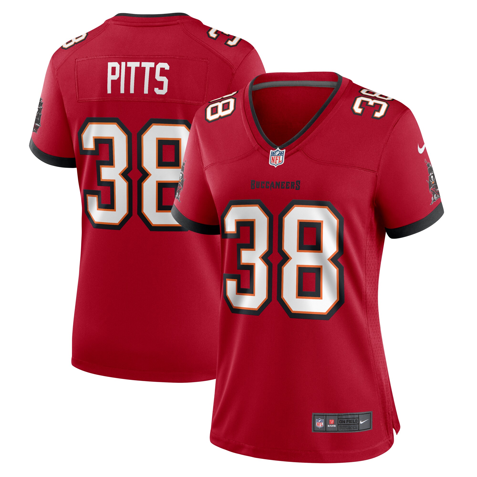 Derrek Pitts Tampa Bay Buccaneers Nike Women’s Game Jersey – Red