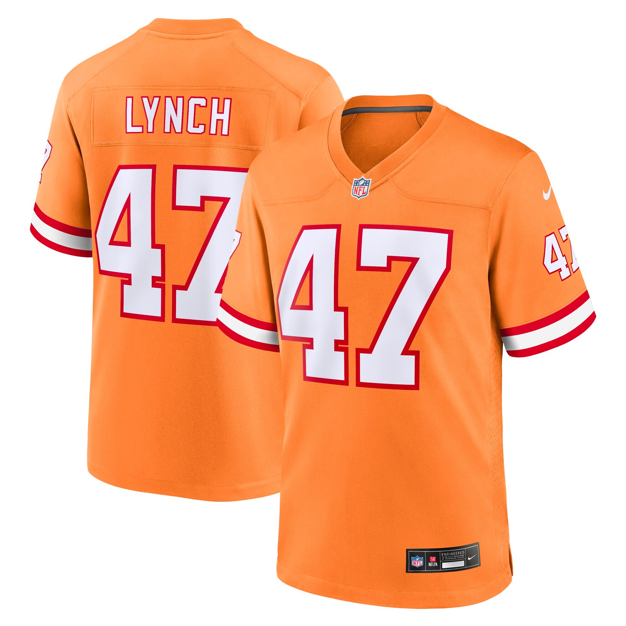 John Lynch Tampa Bay Buccaneers Nike Youth Retired Player Game Jersey – Orange