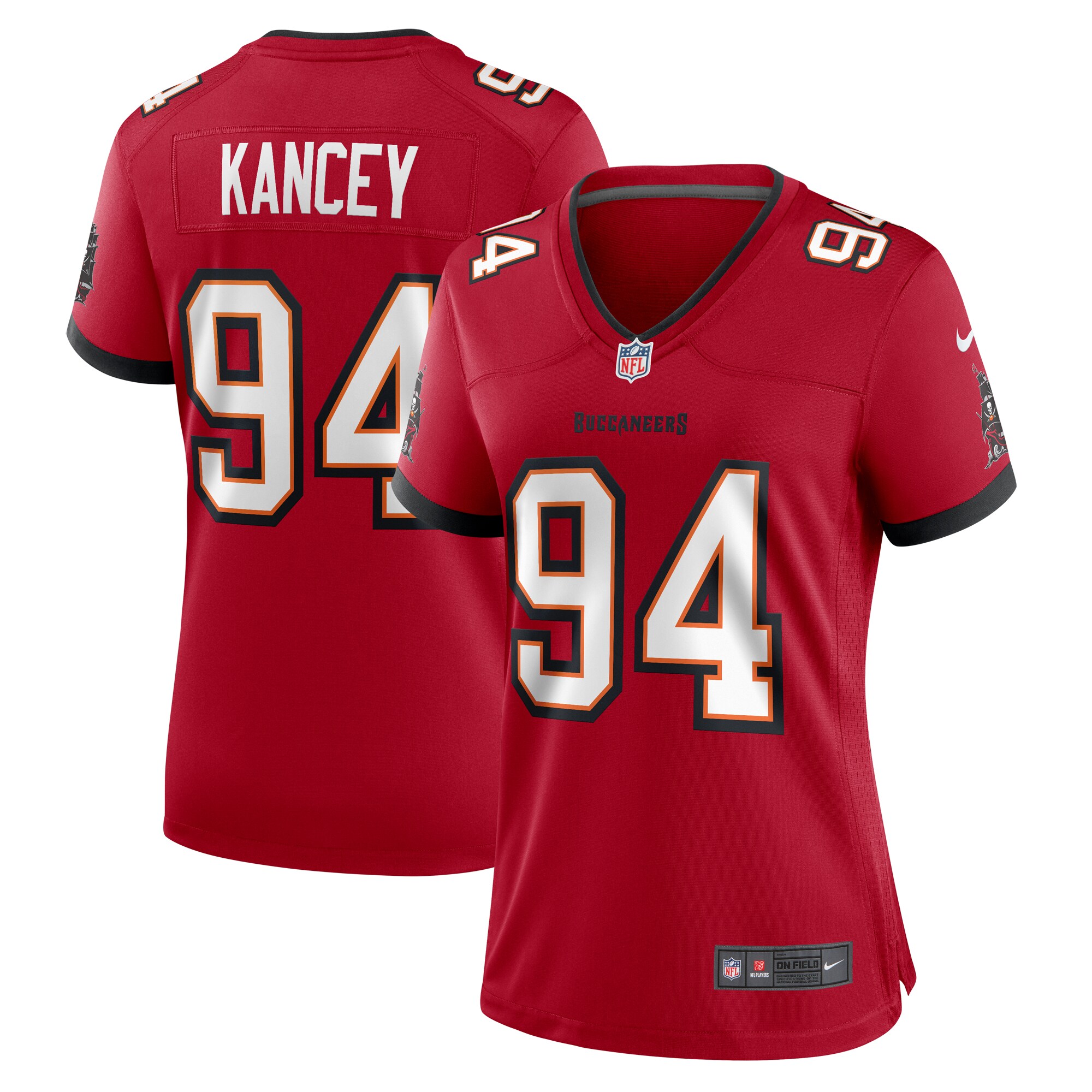 Calijah Kancey Tampa Bay Buccaneers Nike Women’s Game Jersey – Red