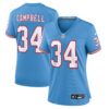 Earl Campbell Tennessee Titans Nike Women’s Oilers Throwback Retired Player Game Jersey – Light Blue