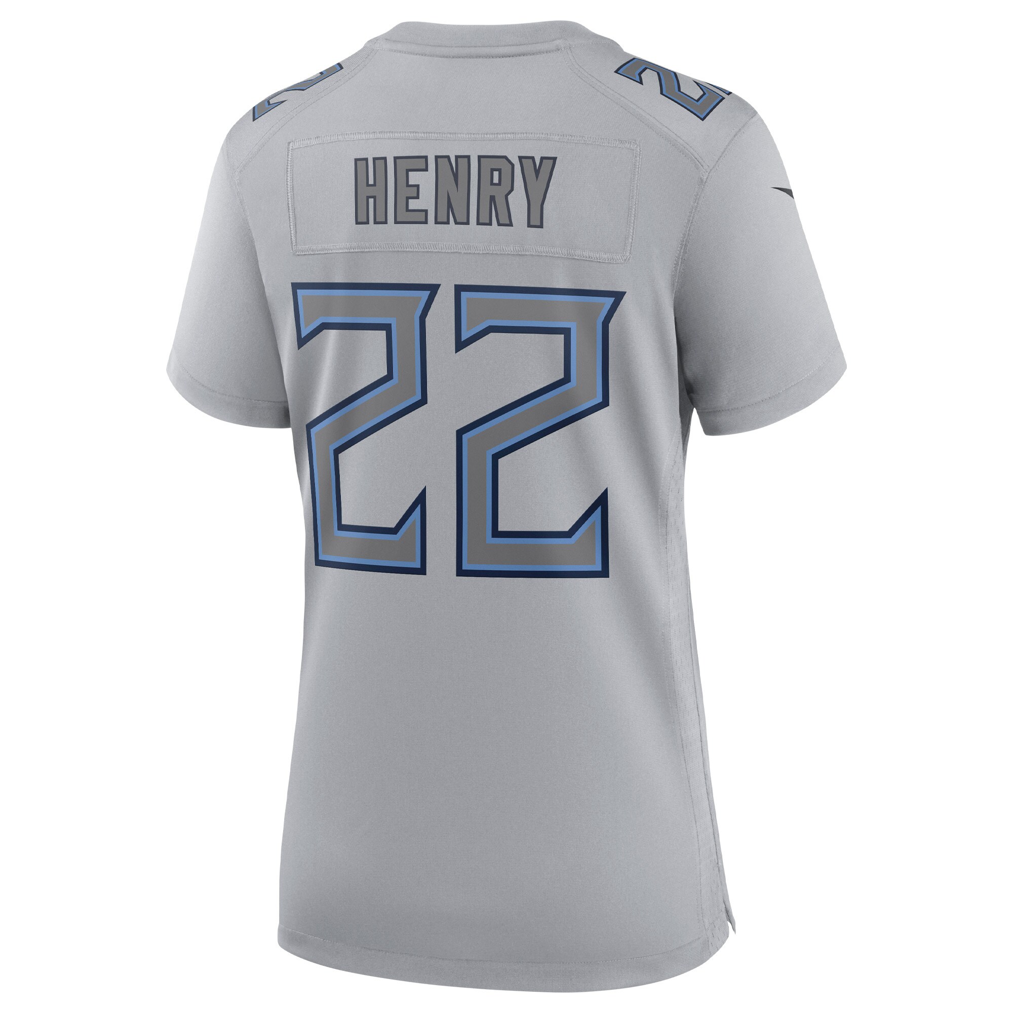 Derrick Henry Tennessee Titans Nike Women’s Atmosphere Fashion Game Jersey – Gray - Image 3