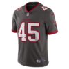 Devin White Tampa Bay Buccaneers Nike Vapor Limited Jersey – Pewter