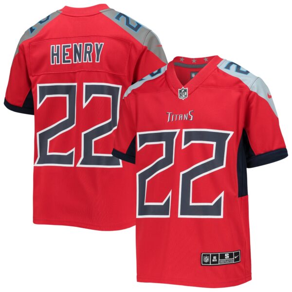 Derrick Henry Tennessee Titans Nike Youth Inverted Team Game Jersey – Red