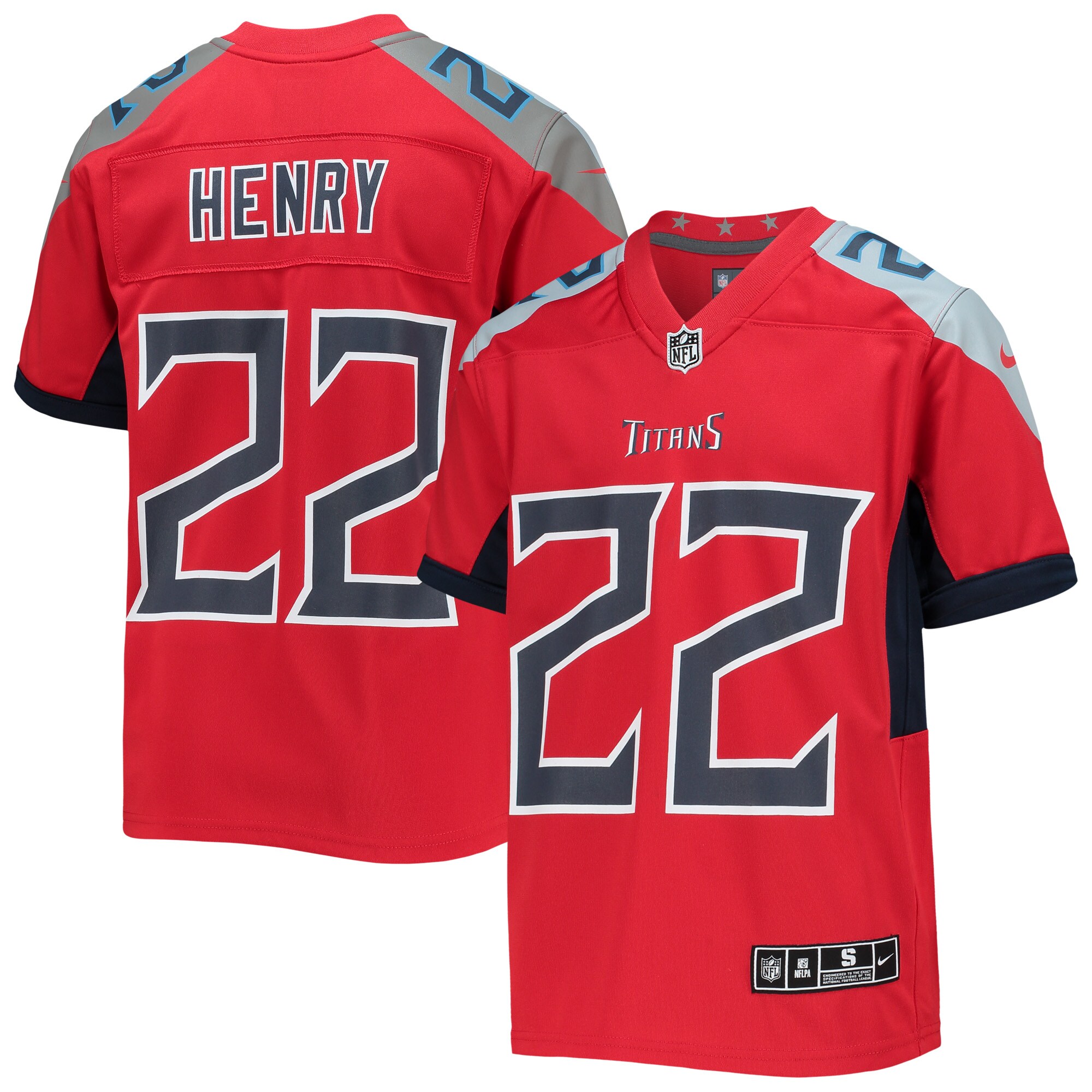 Derrick Henry Tennessee Titans Nike Youth Inverted Team Game Jersey – Red