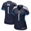 Number 1 Mom Tennessee Titans Nike Women’s Game Jersey – Navy