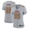 Chase Young Washington Commanders Nike Women’s Atmosphere Fashion Game Jersey – Gray