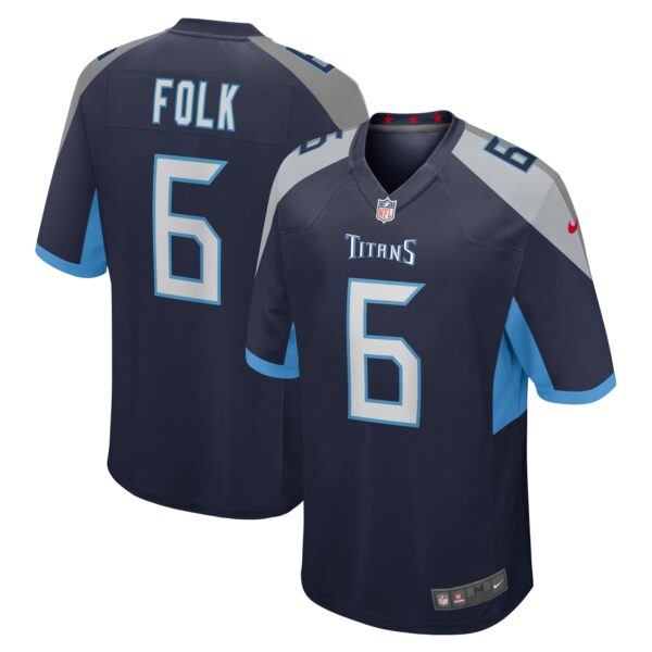 Nick Folk Tennessee Titans Nike Team Game Jersey – Navy