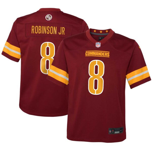 Brian Robinson Jr. Washington Commanders Nike Youth Game Jersey – Burgundy