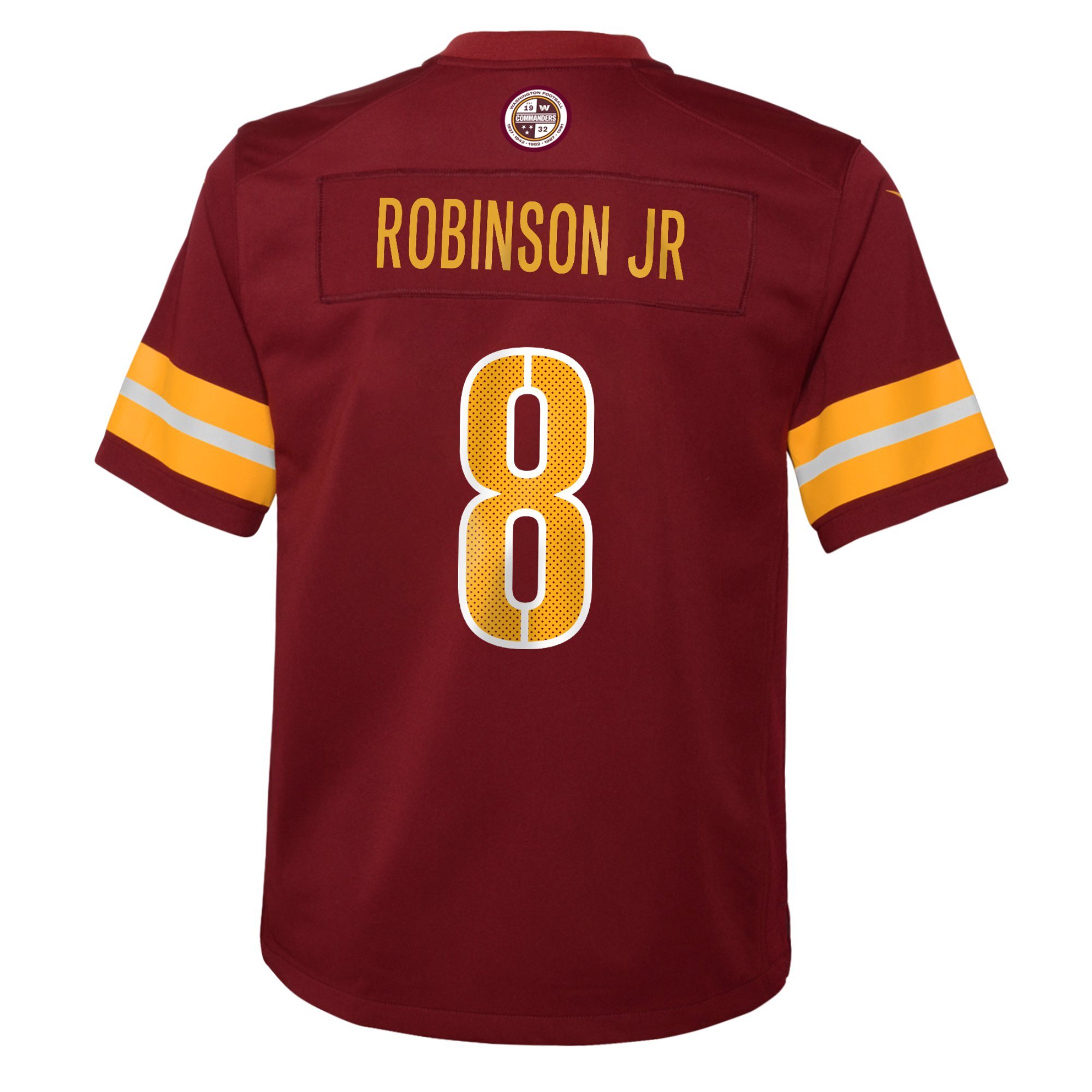 Brian Robinson Jr. Washington Commanders Nike Youth Game Jersey – Burgundy - Image 2