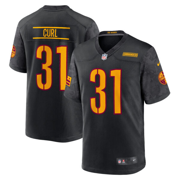 Kamren Curl Washington Commanders Nike Alternate Game Player Jersey – Black