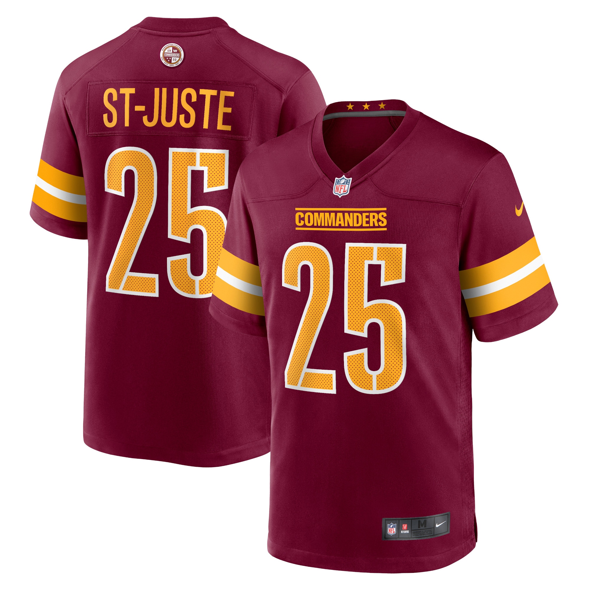 Benjamin St-Juste Washington Commanders Nike Player Game Jersey – Burgundy