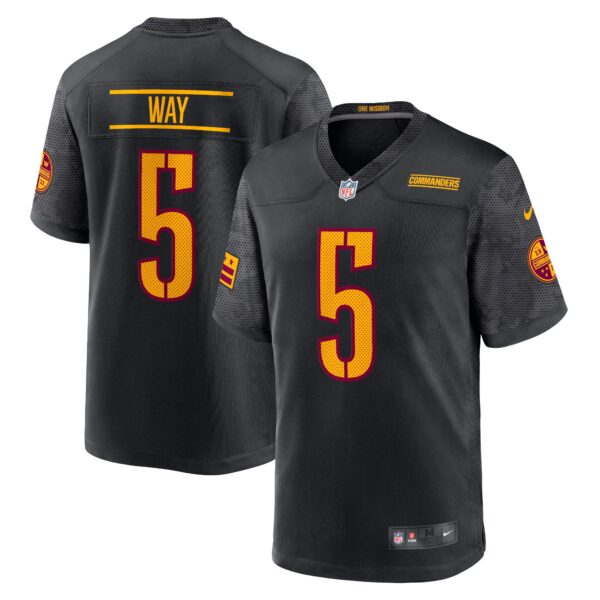 Tress Way Washington Commanders Nike Alternate Game Player Jersey – Black