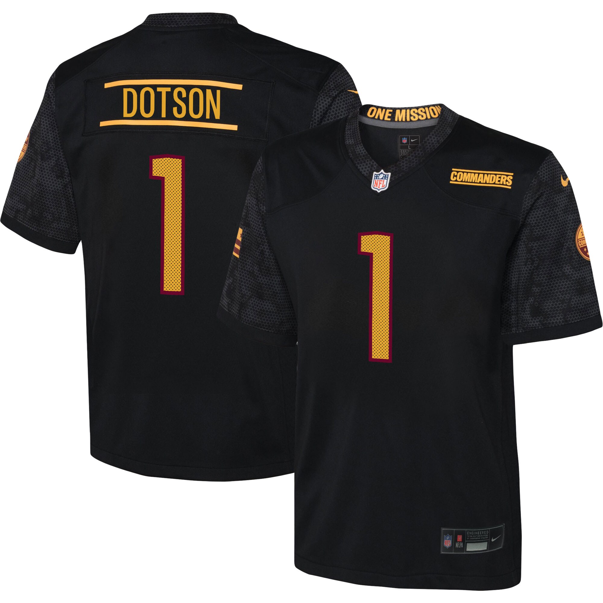 Jahan Dotson Washington Commanders Nike Youth Game Jersey – Black