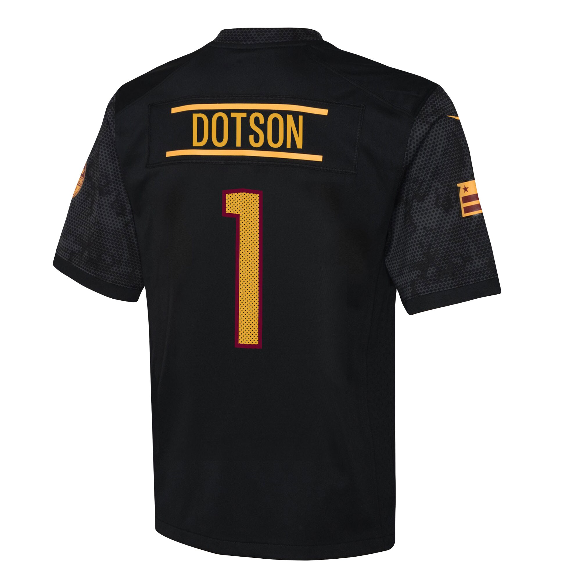 Jahan Dotson Washington Commanders Nike Youth Game Jersey – Black - Image 2
