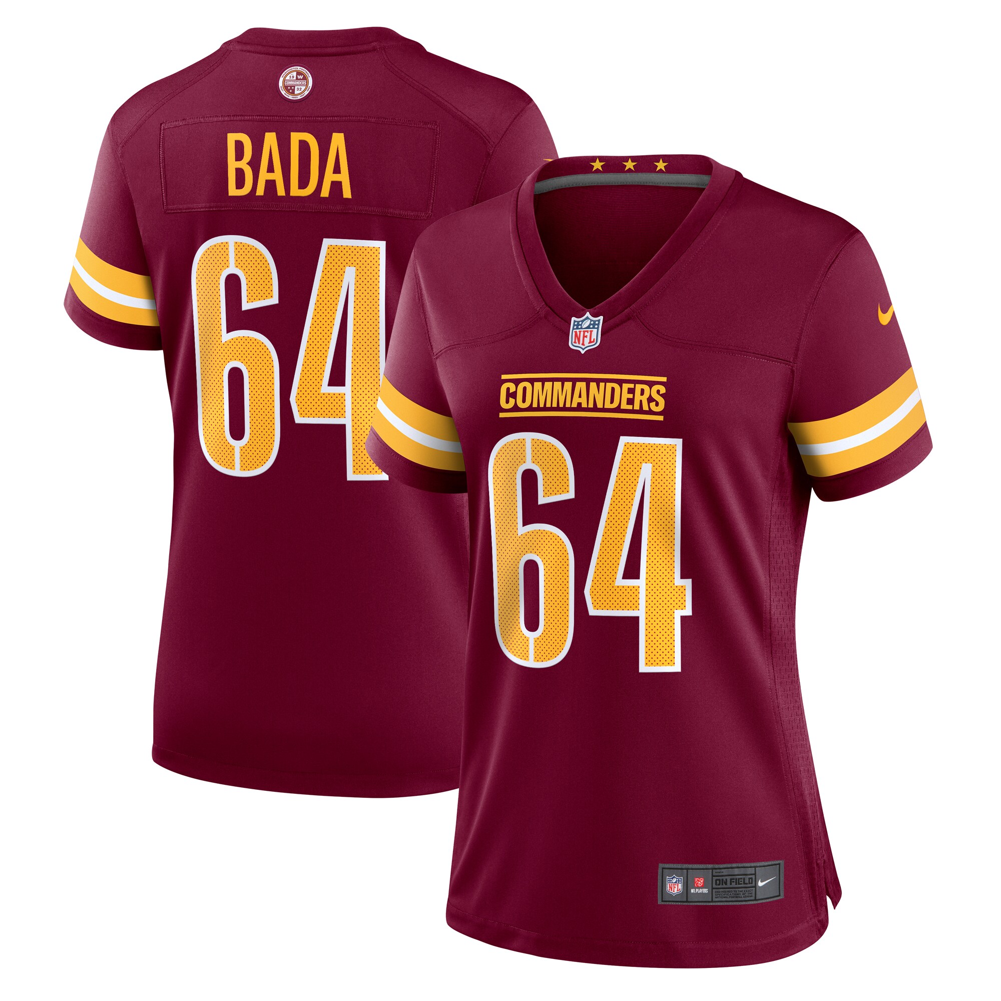 David Bada Washington Commanders Nike Women’s Game Jersey – Burgundy