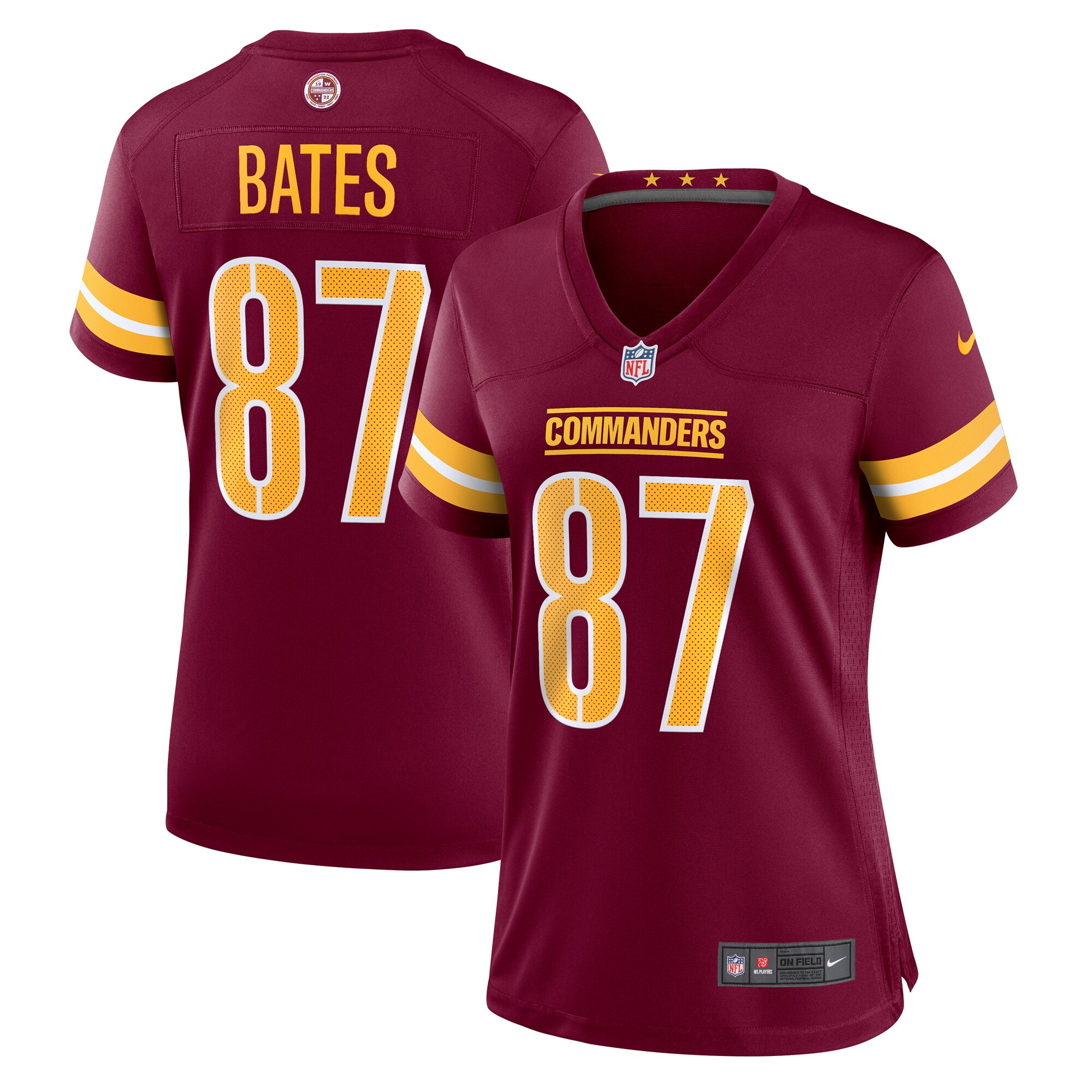 John Bates Washington Commanders Nike Women’s Game Jersey – Burgundy