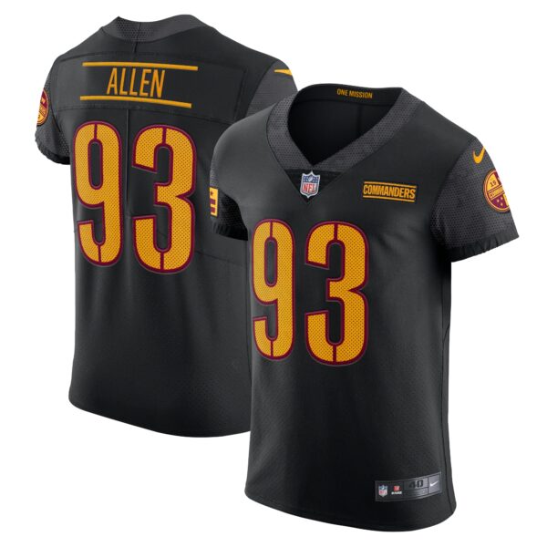Jonathan Allen Washington Commanders Nike Alternate Vapor Elite Jersey – Black