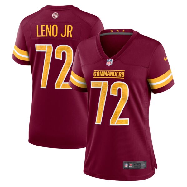 Charles Leno Jr. Washington Commanders Nike Women’s Home Game Player Jersey – Burgundy