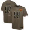 Chase Young Washington Commanders Nike Youth 2022 Salute To Service Player Limited Jersey – Olive