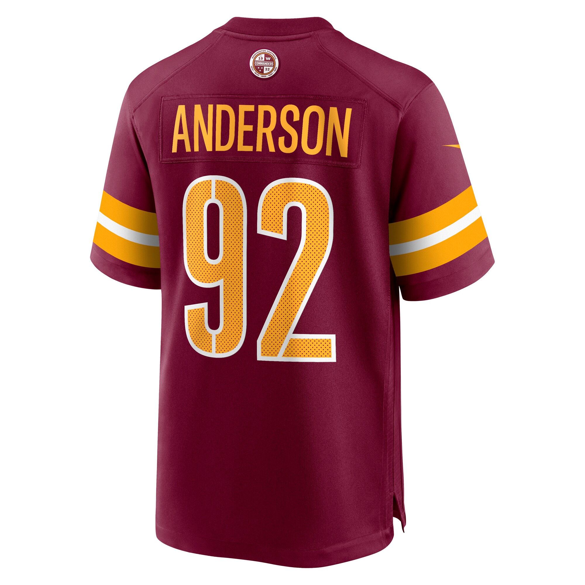 Abdullah Anderson Washington Commanders Nike Game Player Jersey – Burgundy - Image 3