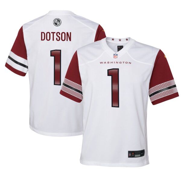 Jahan Dotson Washington Commanders Nike Youth Game Jersey – White
