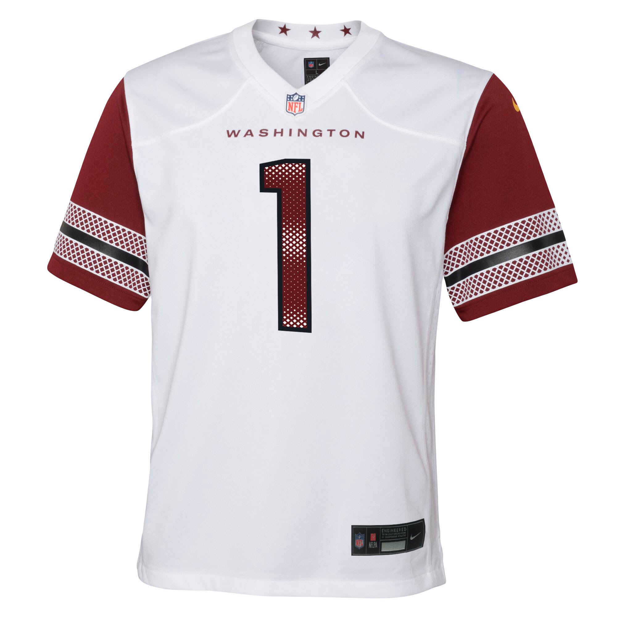 Jahan Dotson Washington Commanders Nike Youth Game Jersey – White - Image 2