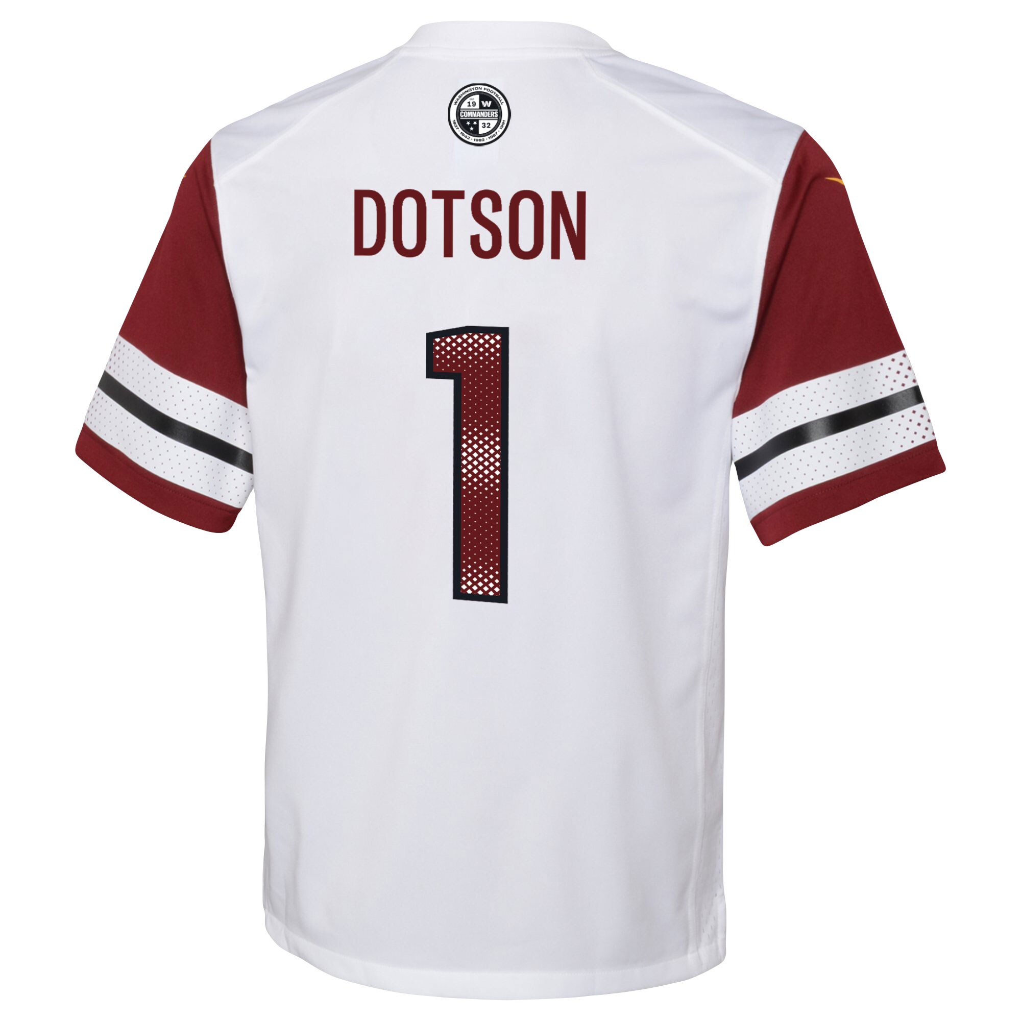 Jahan Dotson Washington Commanders Nike Youth Game Jersey – White - Image 3