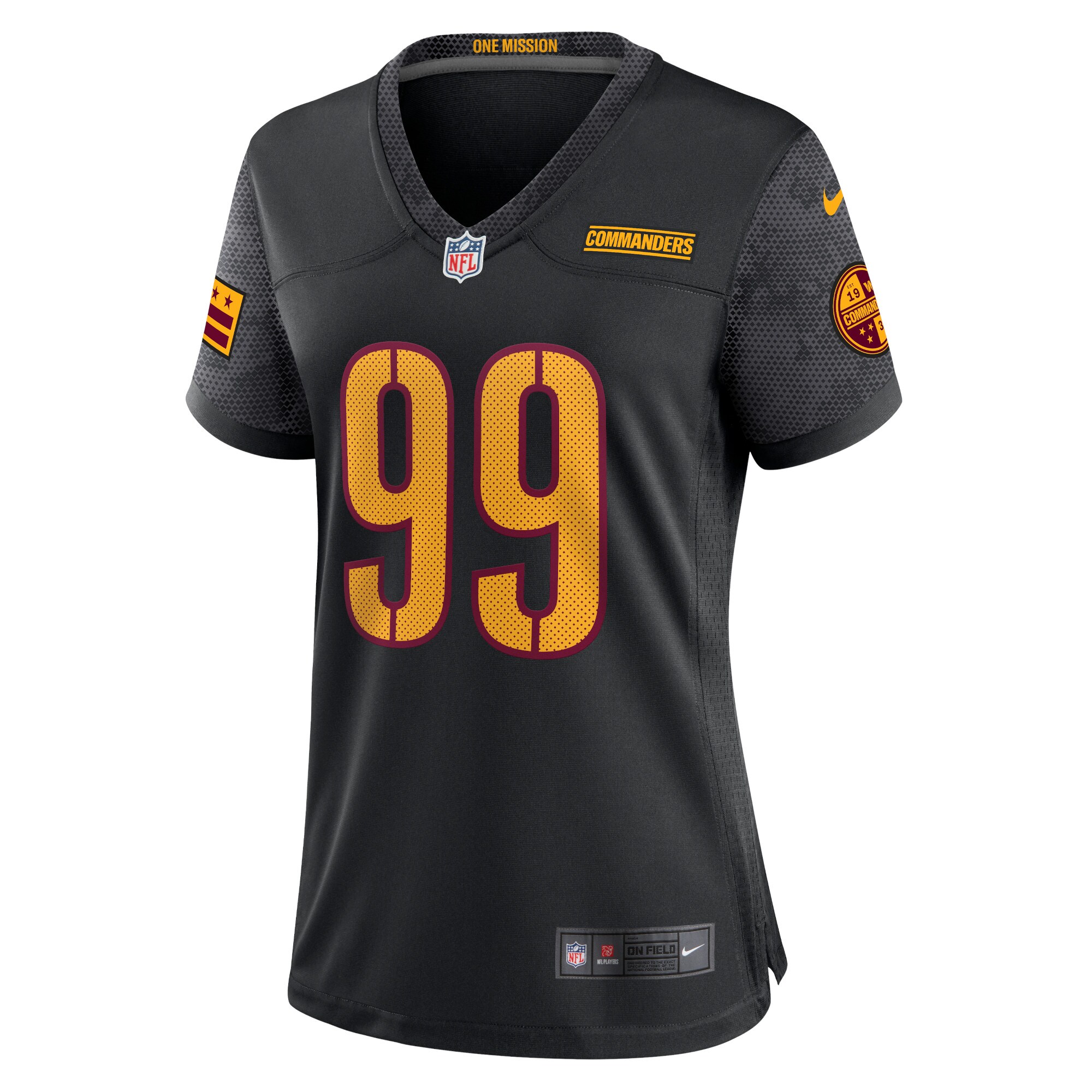 Chase Young Washington Commanders Nike Women’s Player Jersey – Black - Image 2