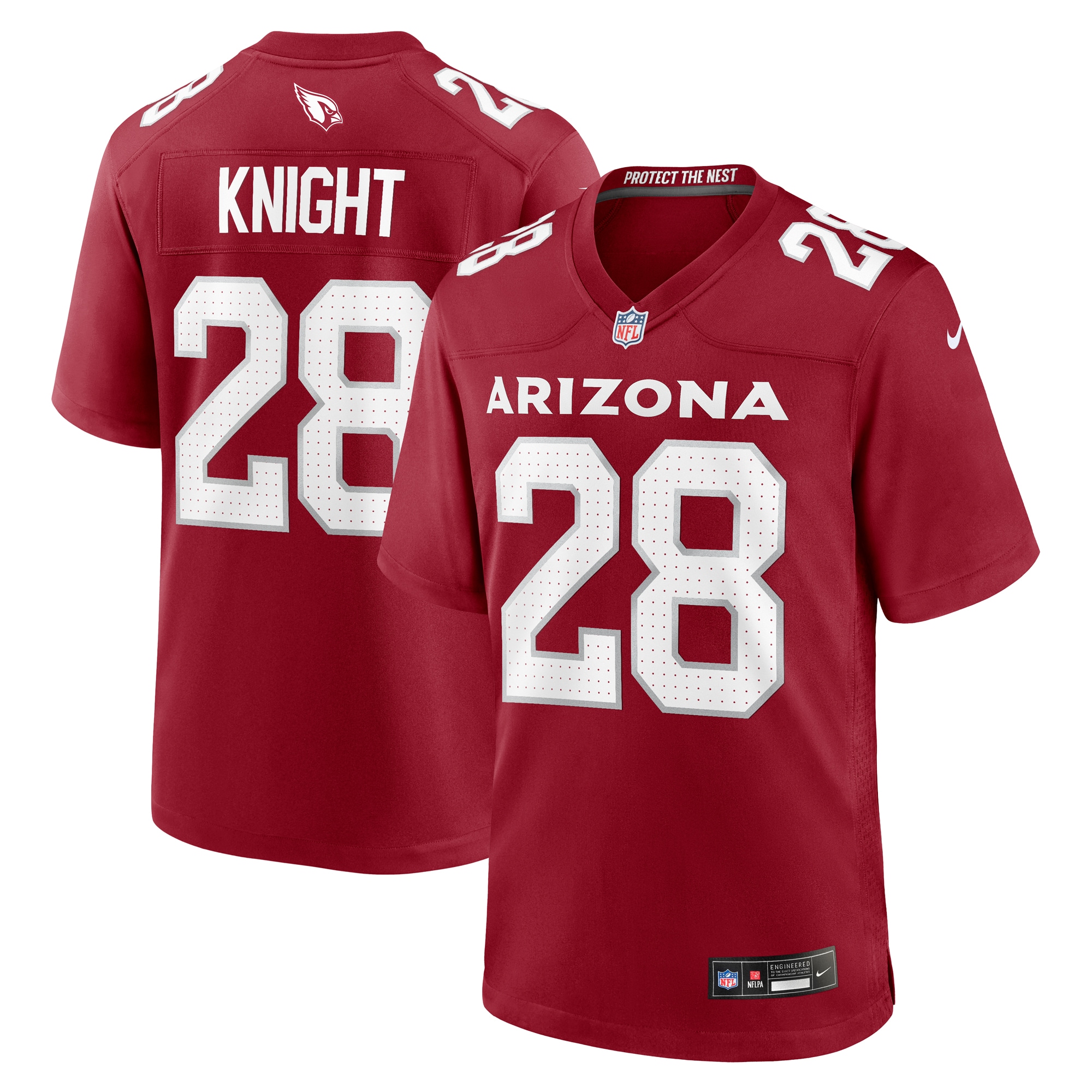 Qwuantrezz Knight Arizona Cardinals Nike Game Jersey – Cardinal