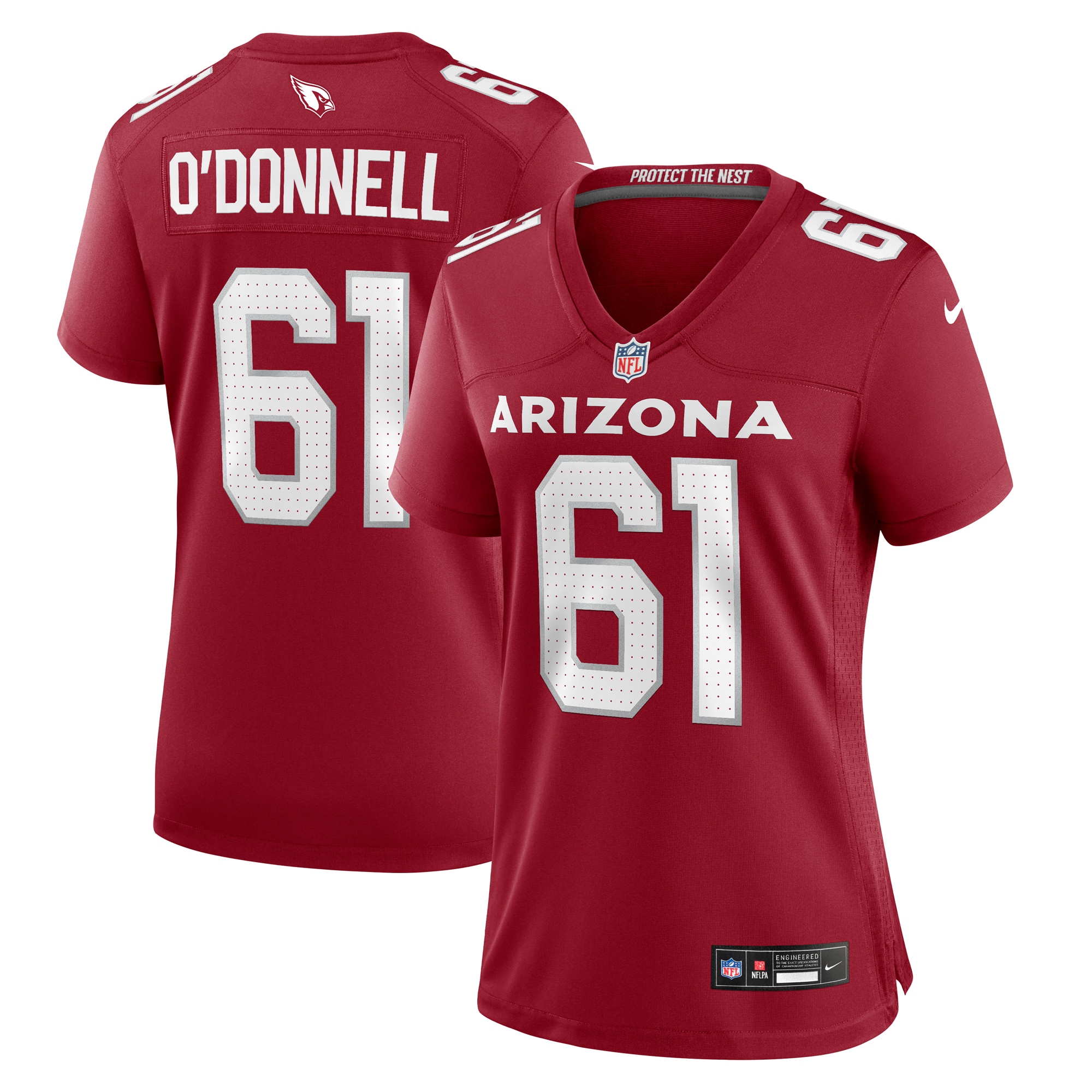 Carter O’Donnell Arizona Cardinals Nike Women’s Team Game Jersey – Cardinal