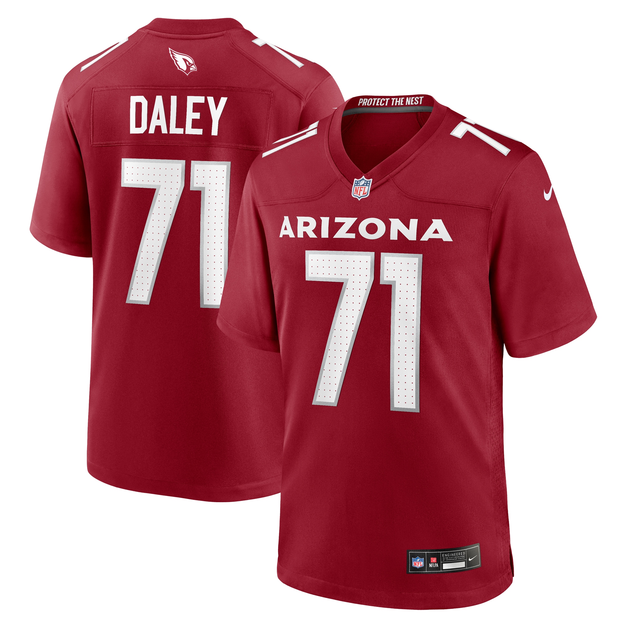 Dennis Daley Arizona Cardinals Nike Game Player Jersey – Cardinal