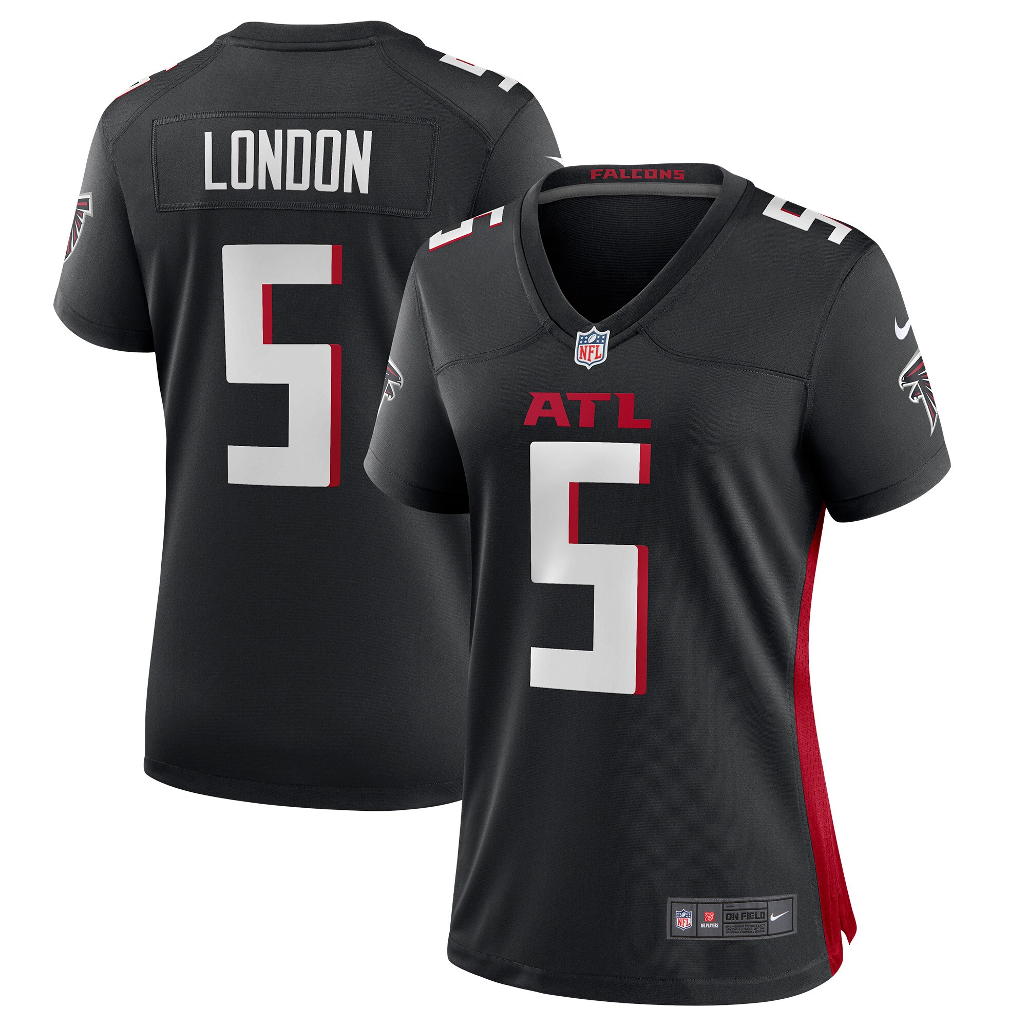 Drake London Atlanta Falcons Nike Women’s Player Game Jersey – Black