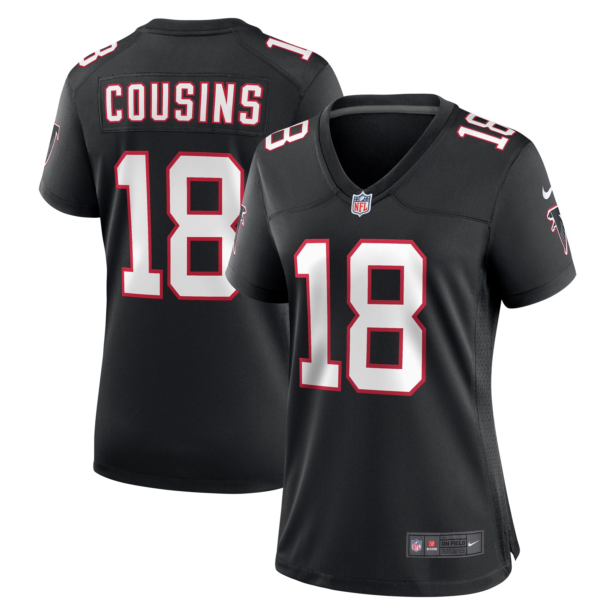 Kirk Cousins Atlanta Falcons Nike Women’s Alternate Game Jersey – Black