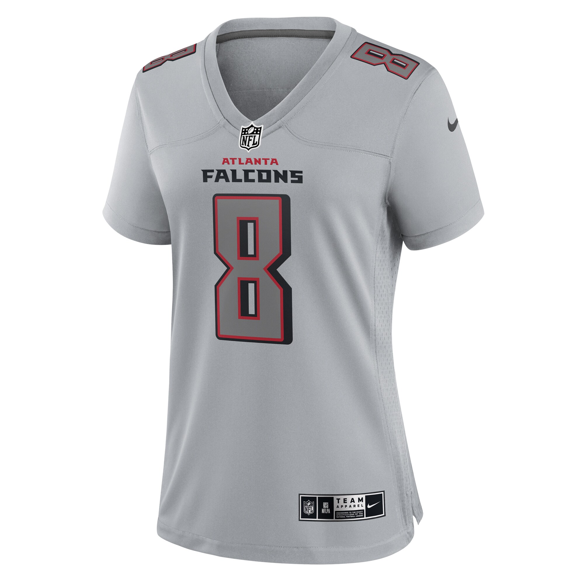 Kyle Pitts Atlanta Falcons Nike Women’s Atmosphere Fashion Game Jersey – Gray - Image 2