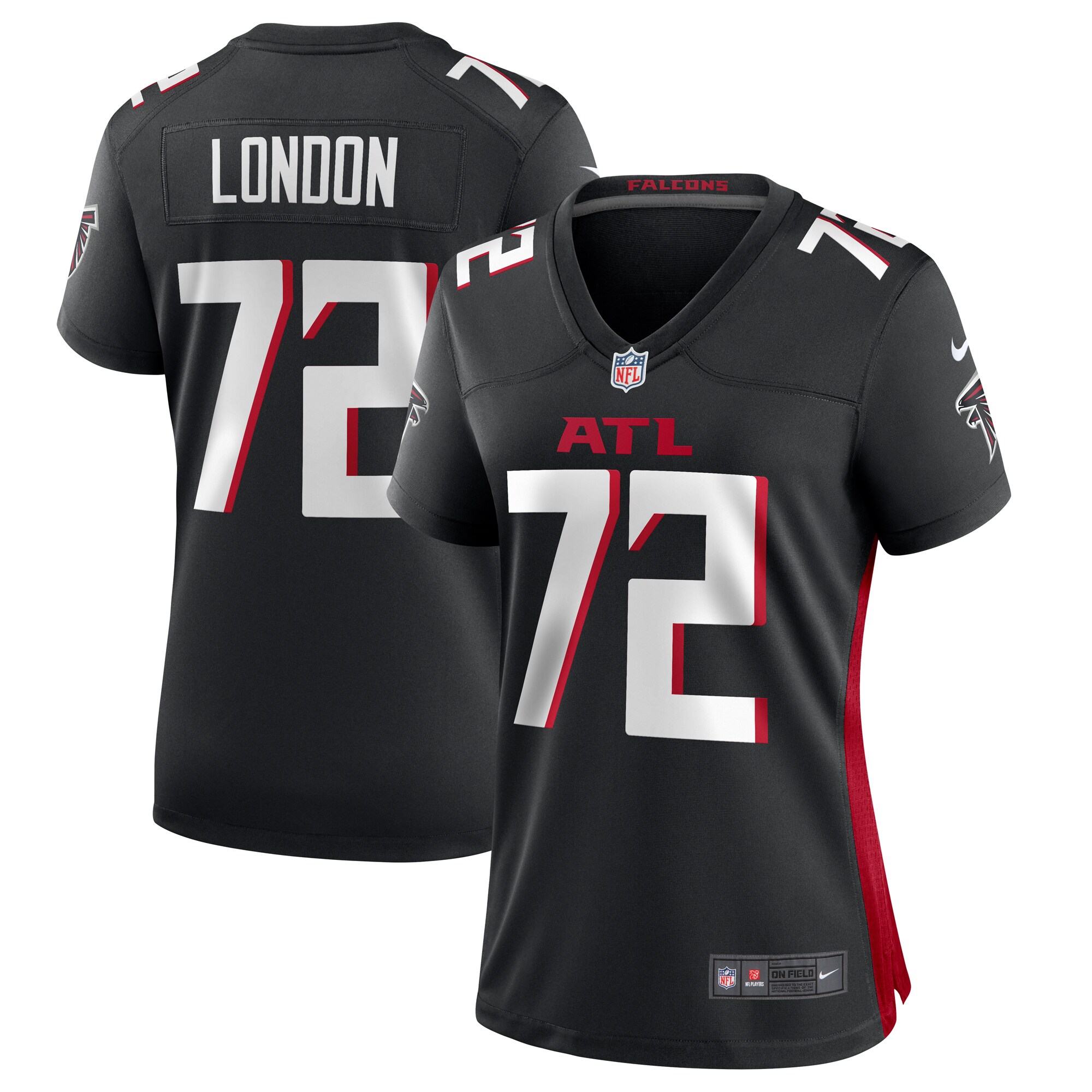 LaCale London Atlanta Falcons Nike Women’s Game Jersey – Black