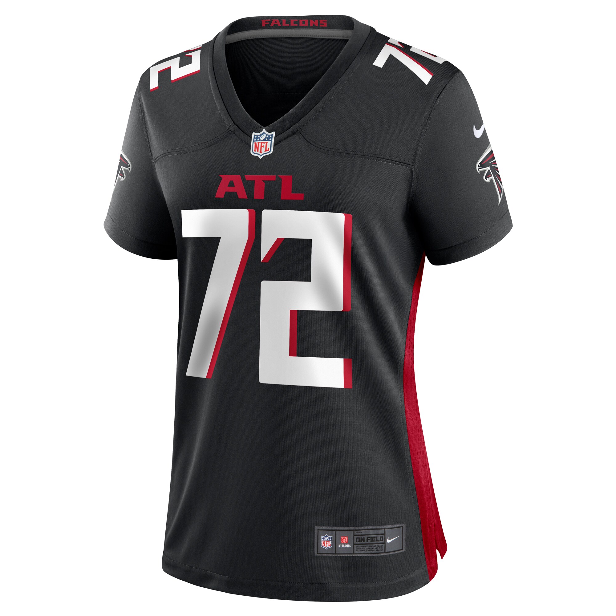 LaCale London Atlanta Falcons Nike Women’s Game Jersey – Black - Image 2