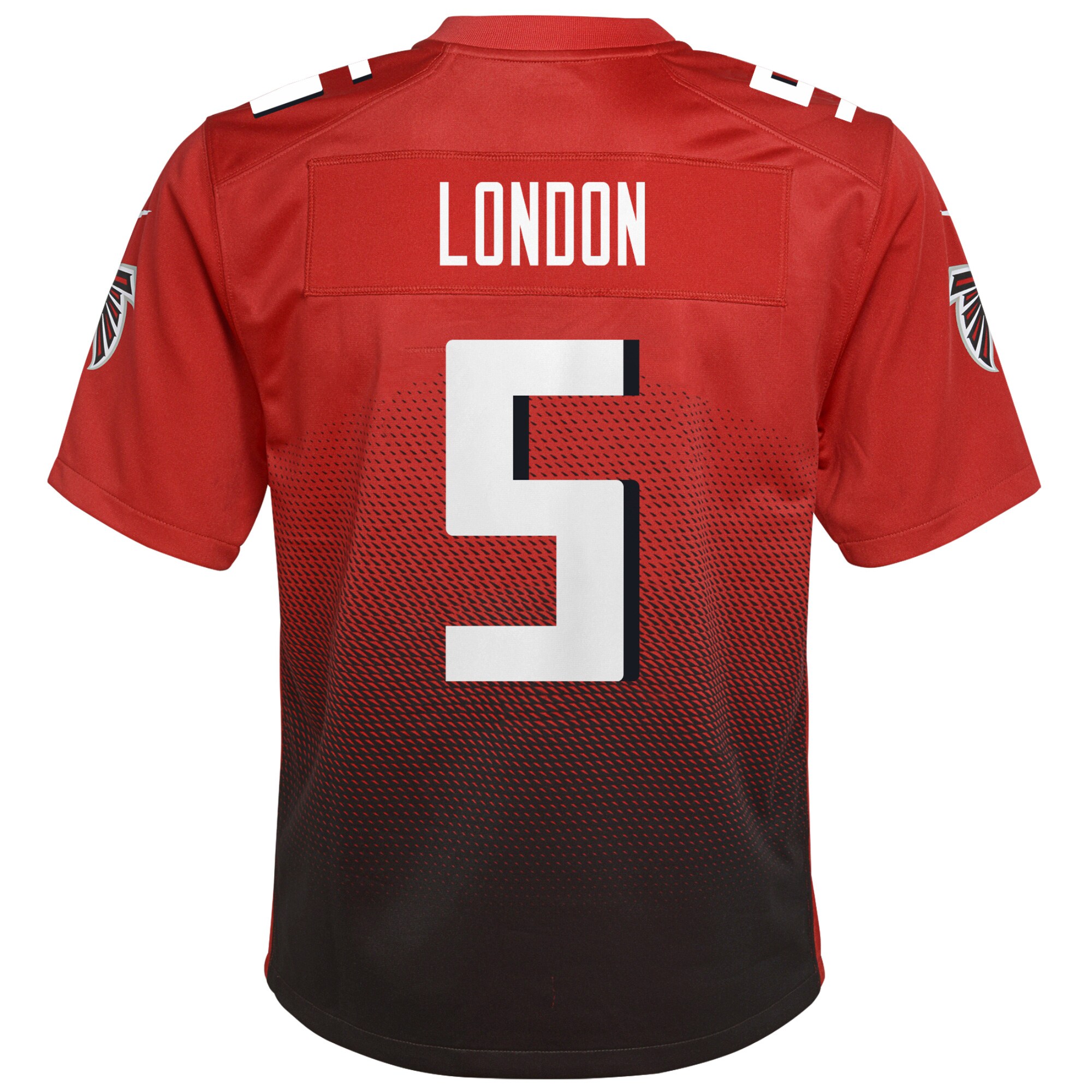 Drake London Atlanta Falcons Nike Youth Game Jersey – Red - Image 2