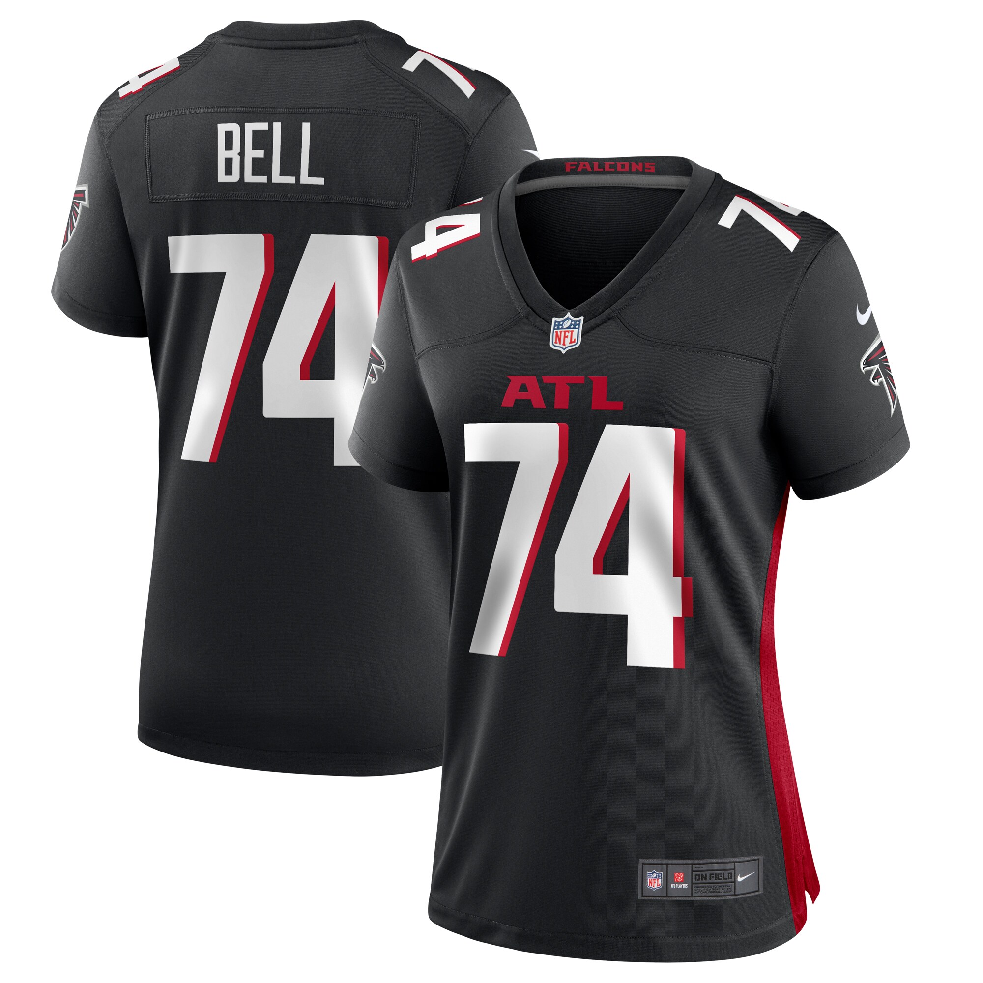 Travis Bell Atlanta Falcons Nike Women’s Team Game Jersey – Black