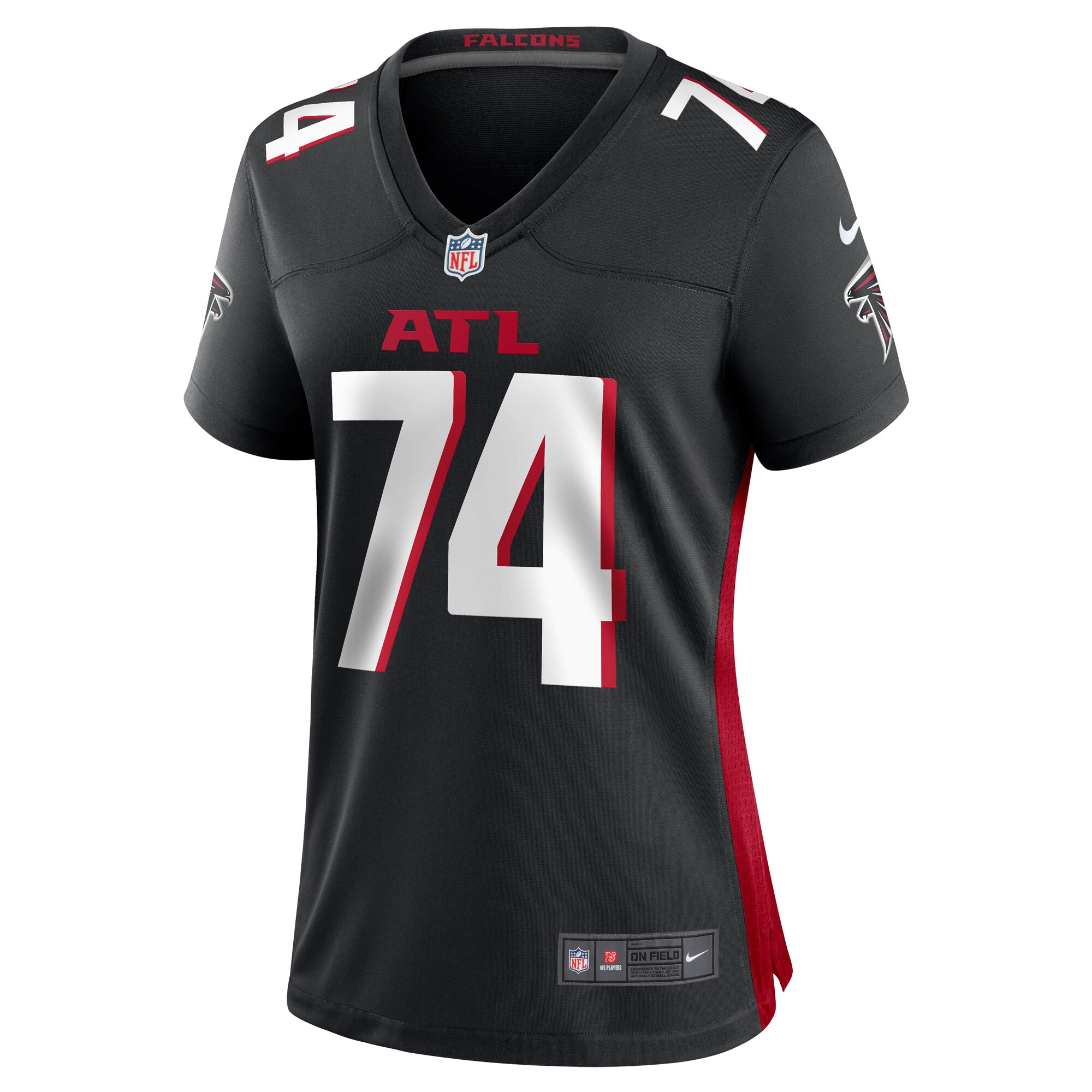 Travis Bell Atlanta Falcons Nike Women’s Team Game Jersey – Black - Image 2