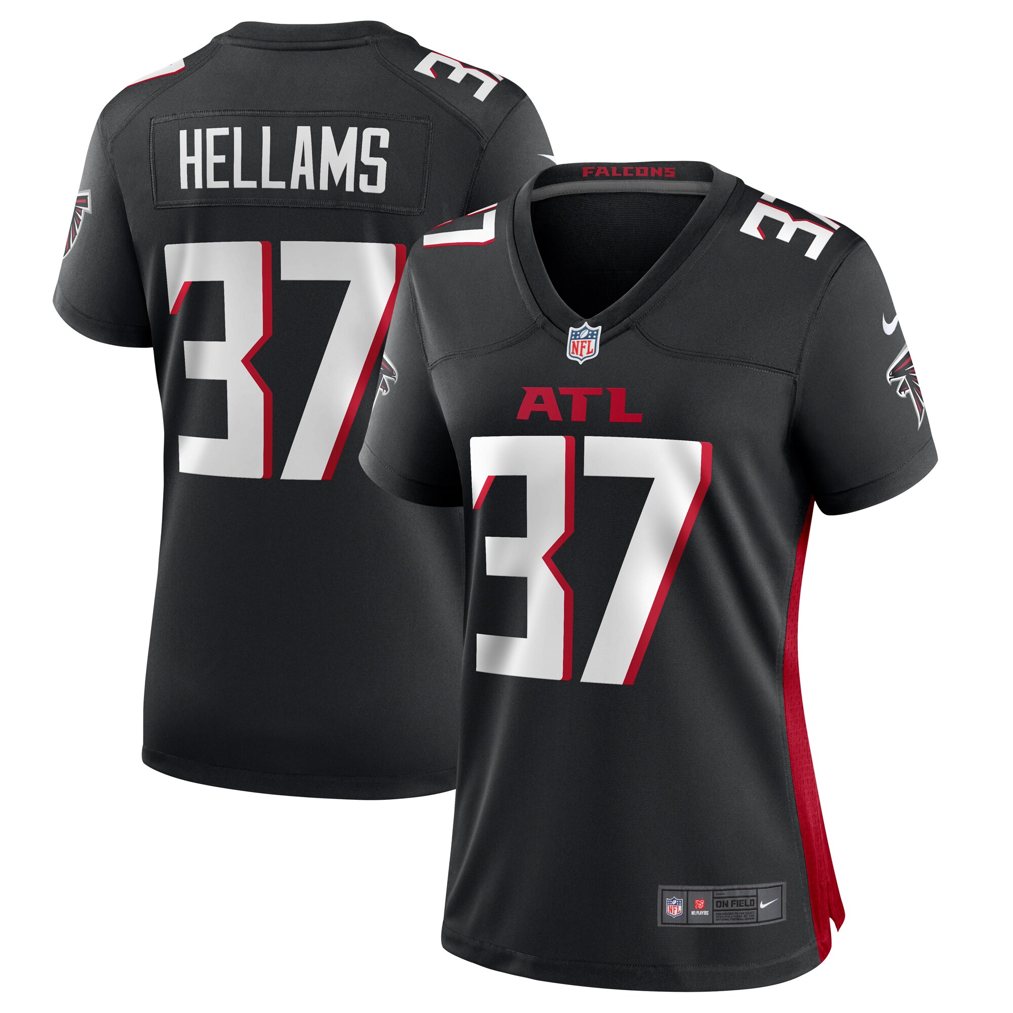 DeMarcco Hellams Atlanta Falcons Nike Women’s Team Game Jersey – Black
