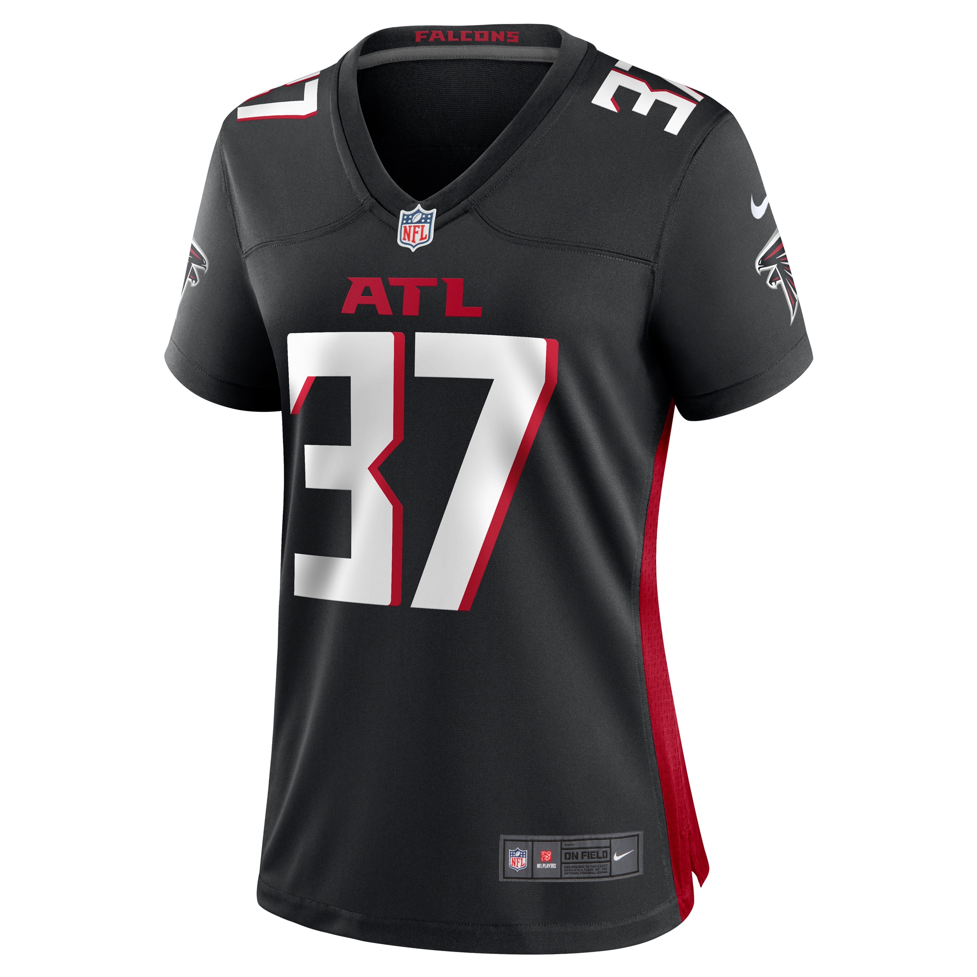 DeMarcco Hellams Atlanta Falcons Nike Women’s Team Game Jersey – Black - Image 2