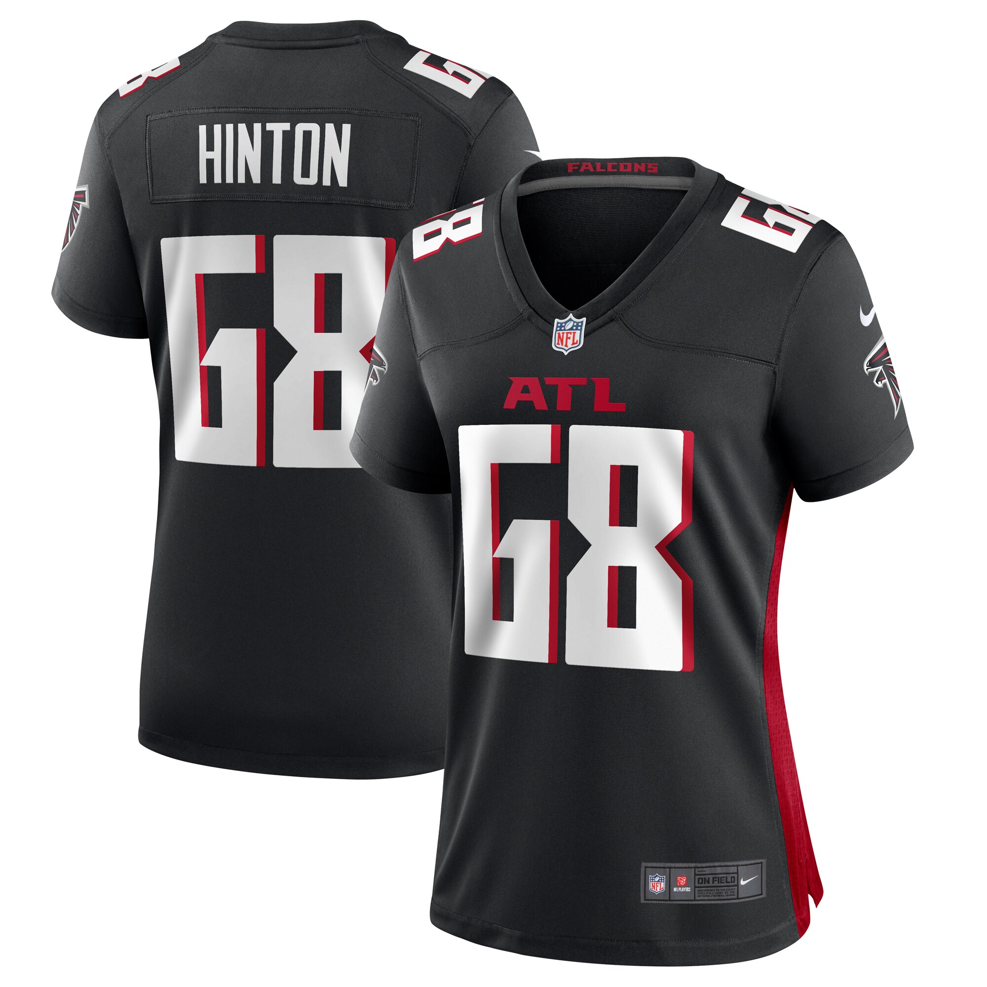 Kyle Hinton Atlanta Falcons Nike Women’s Team Game Jersey – Black