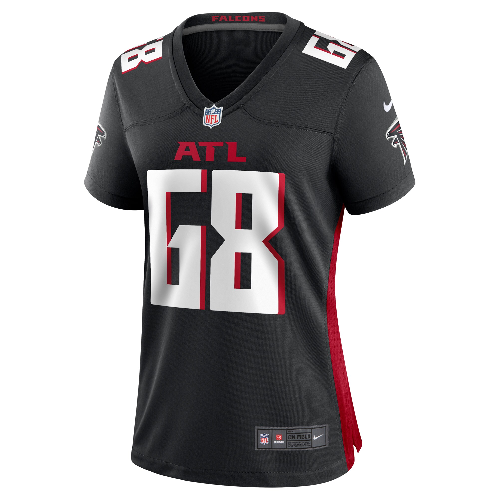 Kyle Hinton Atlanta Falcons Nike Women’s Team Game Jersey – Black - Image 2