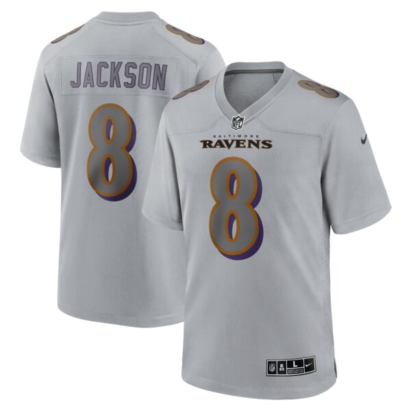 Lamar Jackson Baltimore Ravens Nike Atmosphere Fashion Game Jersey – Gray
