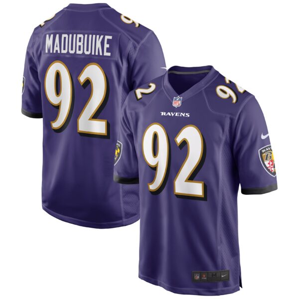 Justin Madubuike Baltimore Ravens Nike Game Player Jersey – Purple