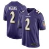 Nate Wiggins Baltimore Ravens Nike 2024 NFL Draft First Round Pick Player Game Jersey – Purple