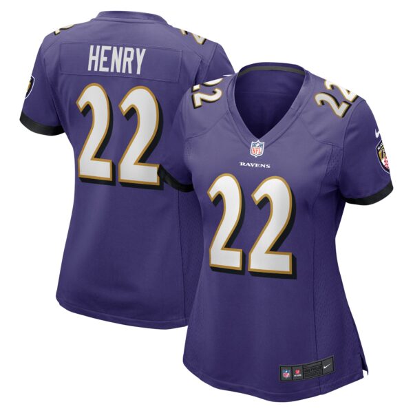 Derrick Henry Baltimore Ravens Nike Women’s Game Player Jersey – Purple